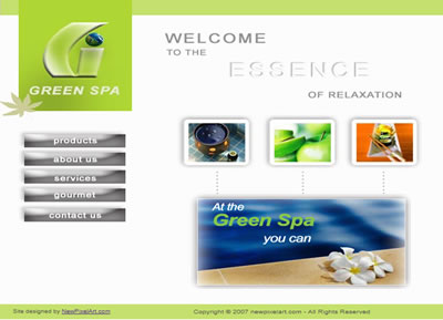Green Spa website